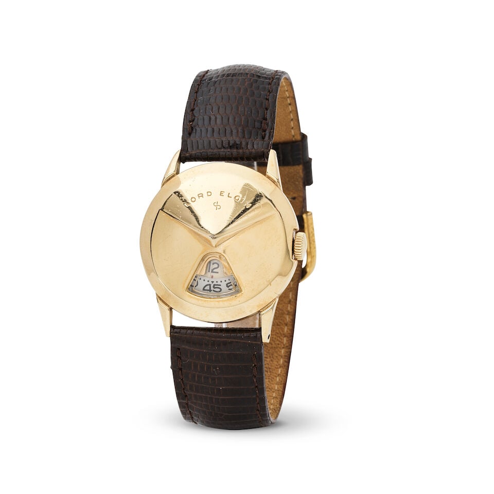 Lord Elgin. A gold plated manual wind jumping hour wristwatch Lord Elgin. Montre bracelet en pla... (1 of 1)