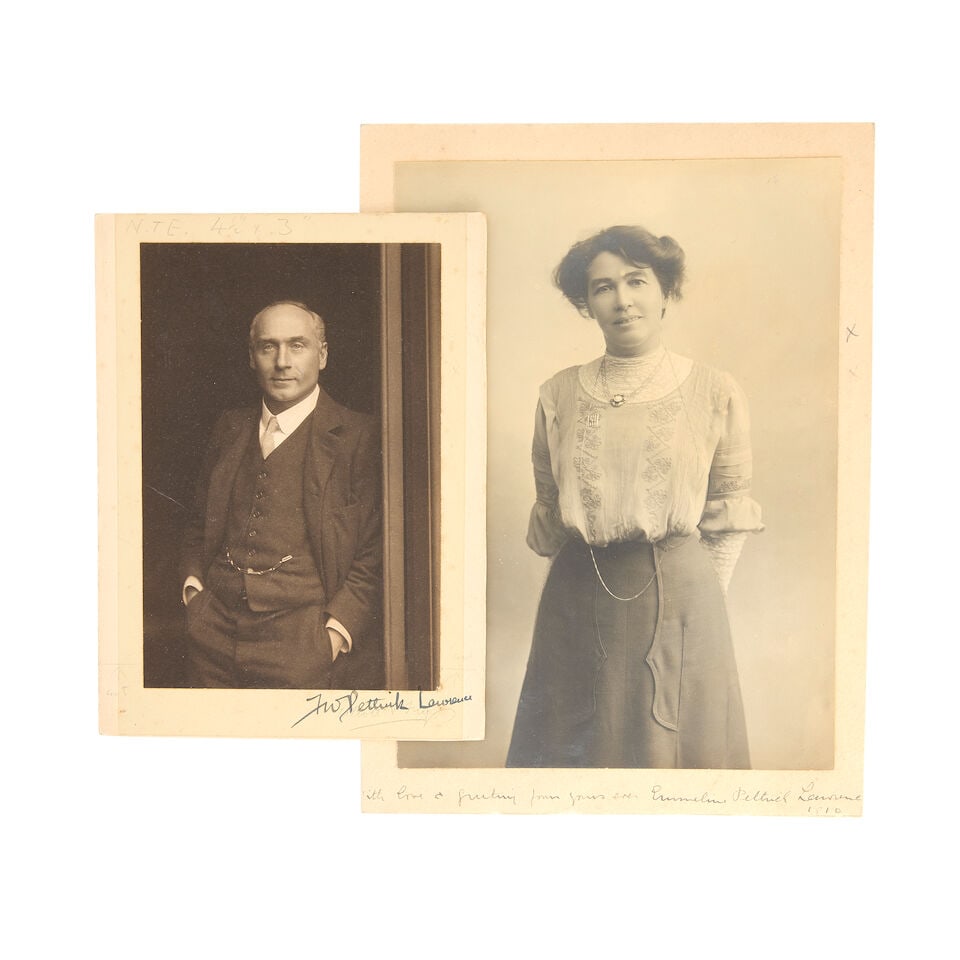 PANKHURST (CHRISTABEL) & WSPU Group of five portrait photographs, four signed (5) - 2