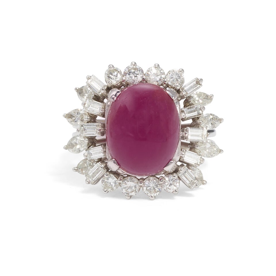 A RUBY AND DIAMOND RING (1 of 3)