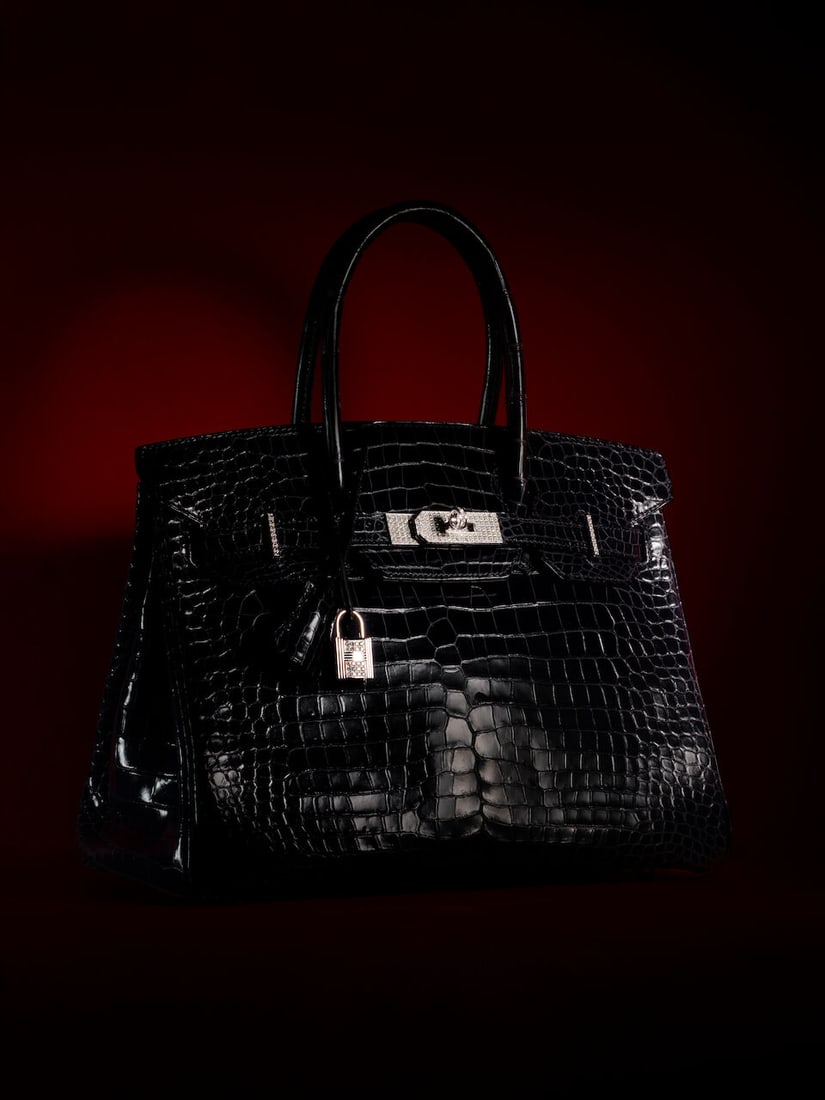 HERMÈS: BLEU ABYSS SHINY POROSUS CROCODILE BIRKIN 30 WITH 18K WHITE GOLD DIAMOND HARDWARE 2... - 5