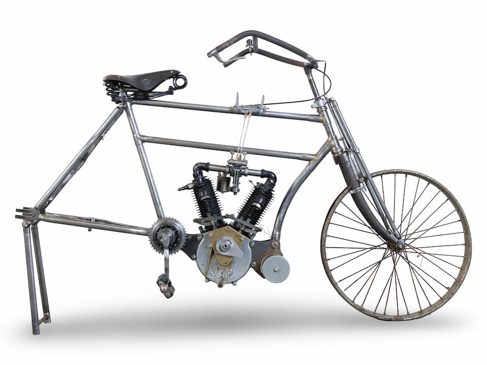 The David Plant Collection, J.A.P V-twin Veteran Re-creation Project: The David Plant Collection, J.A.P V-twin Veteran Re-creation Project Registration no. not registered Frame no. none Engine no. 4382 'In The Motor Cycle reports of the 1905 Stanley Show there is no men