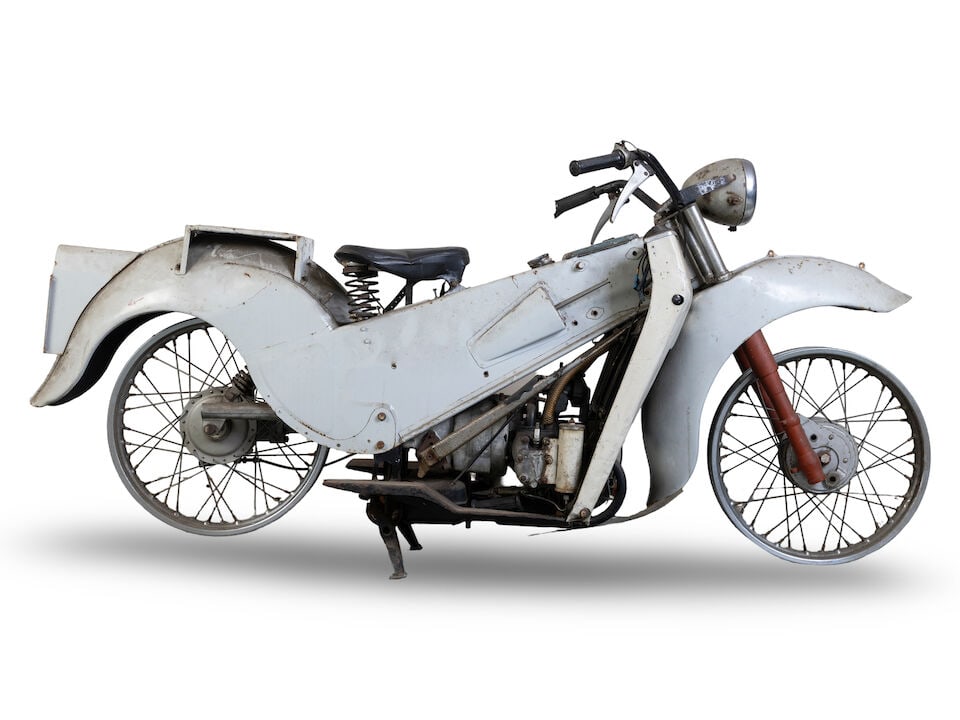 The David Plant Collection, Velocette LE Project: The David Plant Collection, Velocette LE Project Launched in 1948, as the 'motorcycle for everyman', the Velocette LE addressed the criticisms most often levelled at motorcycles - that they were