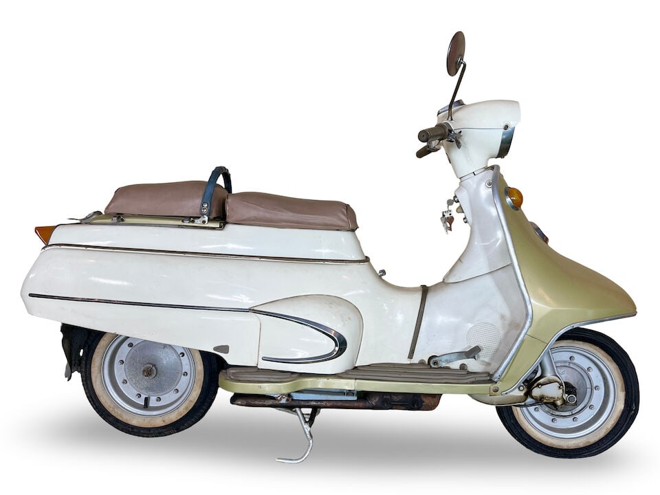 The Connoisseurs Collection, Part III, c.1963 Mitsubishi Silver Pigeon C-135 Motor Scooter Frame... (1 of 6)