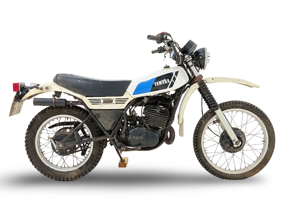 1978 Yamaha DT250 Frame no. *1R7-100184* (see text) Engine no. *1R7-100184* (see text): 1978 Yamaha DT250 Registration no. UPK 281S Frame no. *1R7-100184* (see text) Engine no. *1R7-100184* (see text) North America's wide-open spaces are the perfect playground for off-road motorcycles an