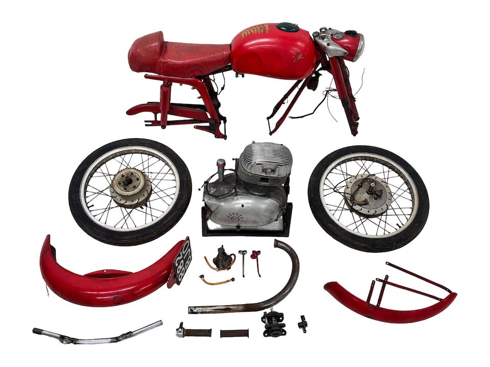 Ex Dennis Jenkins, 1957 MV Agusta 175 Sport (CS) Project: Ex Dennis Jenkins, 1957 MV Agusta 175 Sport (CS) Project Registration no. 882 BJO Frame no. 419226S Engine no. 473531S Having commenced motorcycle production late in 1945 with a 98cc two-stroke, Mecca