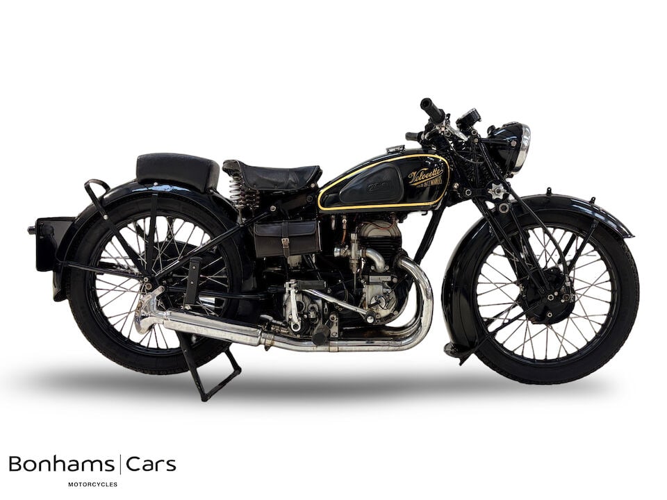 c.1937 Velocette 249cc GTP Frame no. 6089 Engine no. GB 6019: c.1937 Velocette 249cc GTP Registration no. LVS 587 Frame no. 6089 Engine no. GB 6019 The first machine to bear the name 'Velocette' was a two-stroke, differentiating it from the larger, four-stroke V