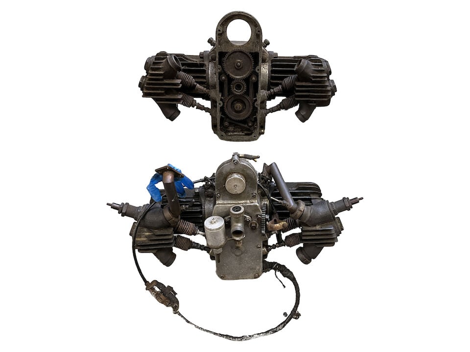 Two Douglas Engines: Two Douglas Engines numbered 15483 and 66600; Condition and completeness unknown. Prospective bidders must satisfy themselves as to the condition, completeness, authenticity and compatibility of this