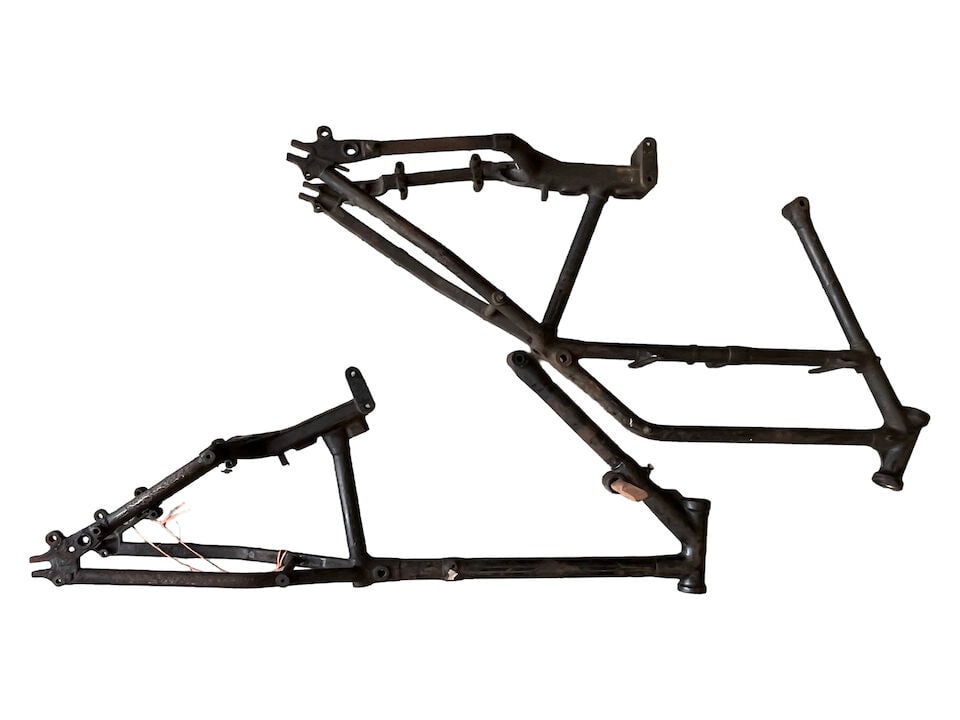Six believed mostly Sunbeam Motorcycle Frames - 2