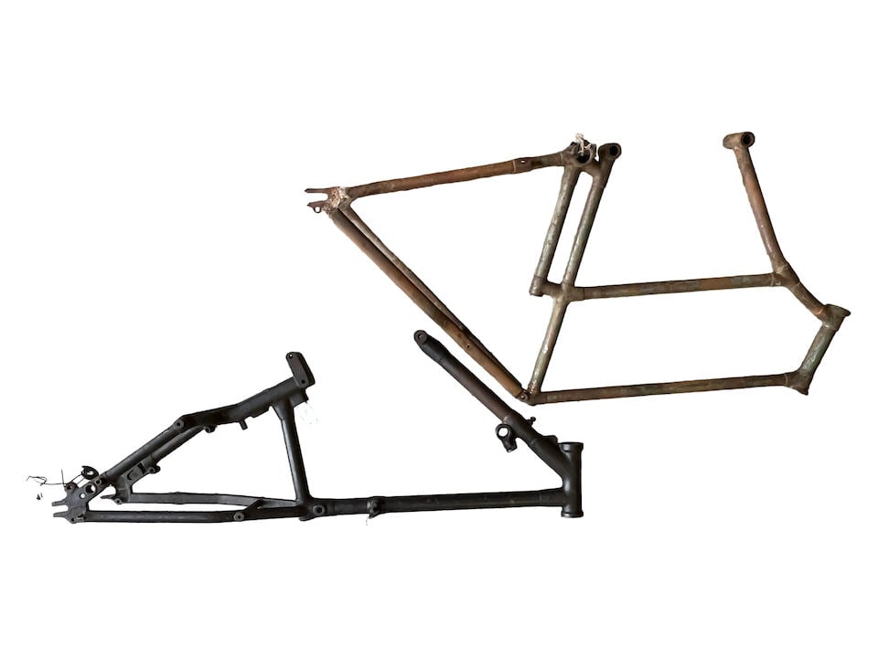 Six believed mostly Sunbeam Motorcycle Frames - 3