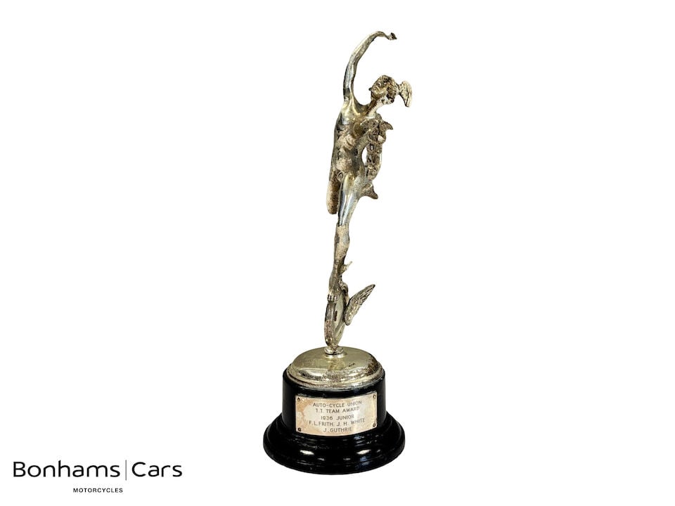 An Isle of Man TT Silver Replica Trophy, 1936 Junior T.T. Team Award (1 of 2)