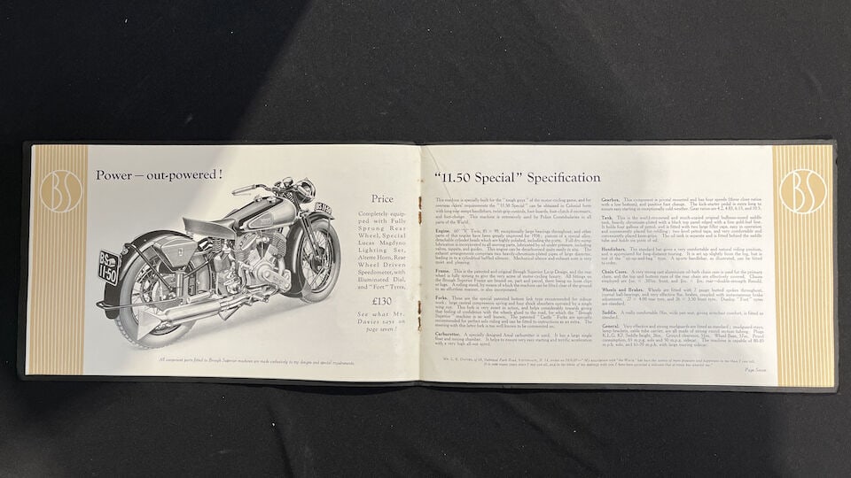 A Brough Superior range brochure - 6
