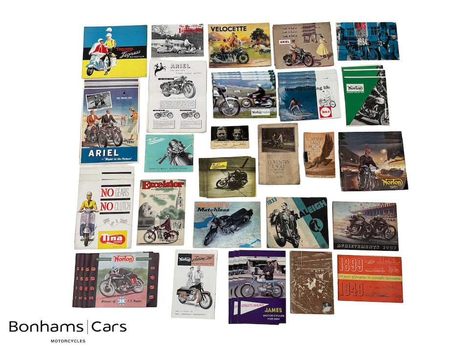 A large selection of brochures for various manufacturers and ink stamps ((Qty)) (1 of 8)
