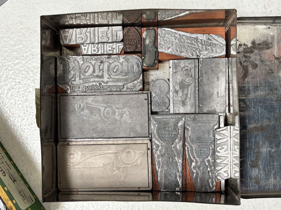 A large selection of brochures for various manufacturers and ink stamps ((Qty)) - 3