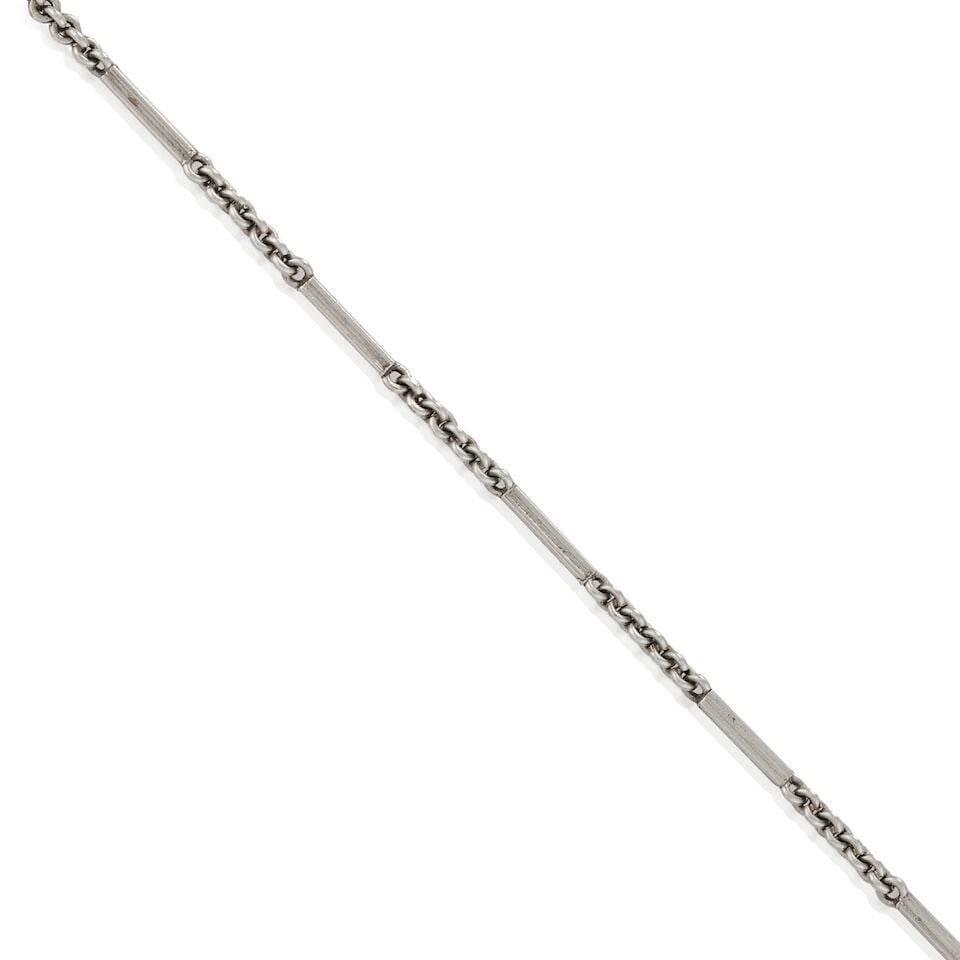 A MOONSTONE, SAPPHIRE, AND DIAMOND PENDANT - 4