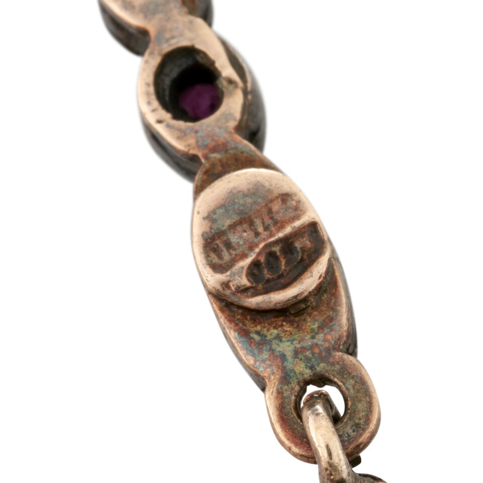 A PAIR OF RUBY AND DIAMOND EARRINGS - 3