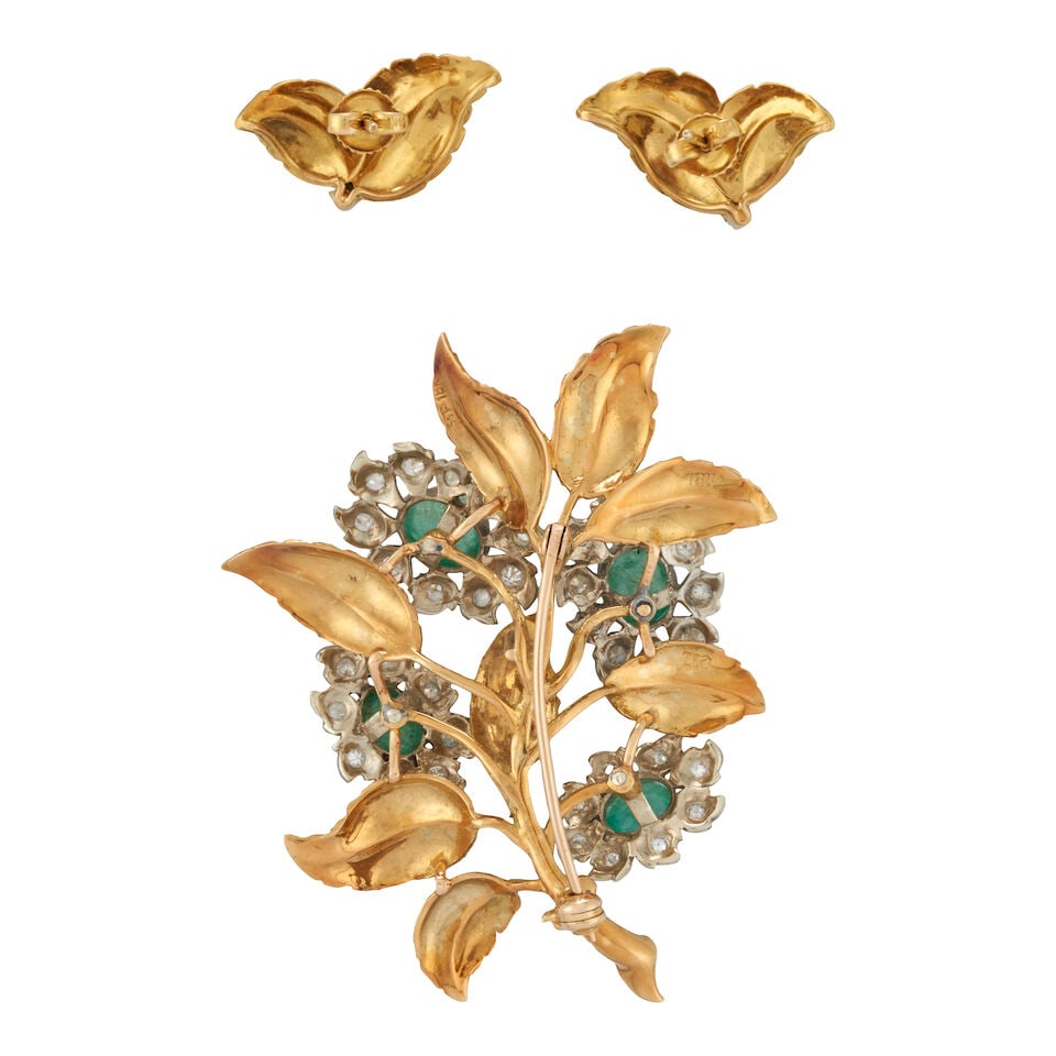 SPRITZER & FUHRMANN: AN 18K GOLD, EMERALD, AND DIAMOND SUITE - 4