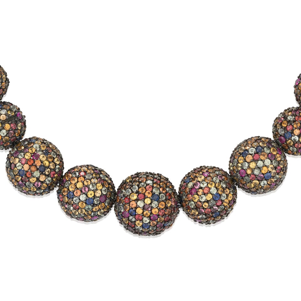 A GEM-SET NECKLACE - 3