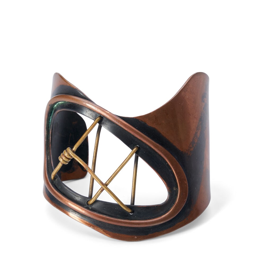 ART SMITH: A COPPER AND BRASS CUFF BRACELET (1 of 4)