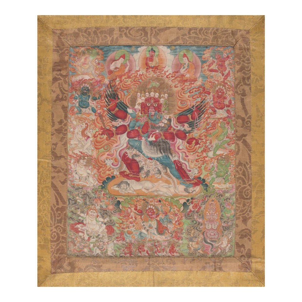 A THANGKA OF HAYAGRIVA TIBET, 19TH/EARLY 20TH CENTURY - 2
