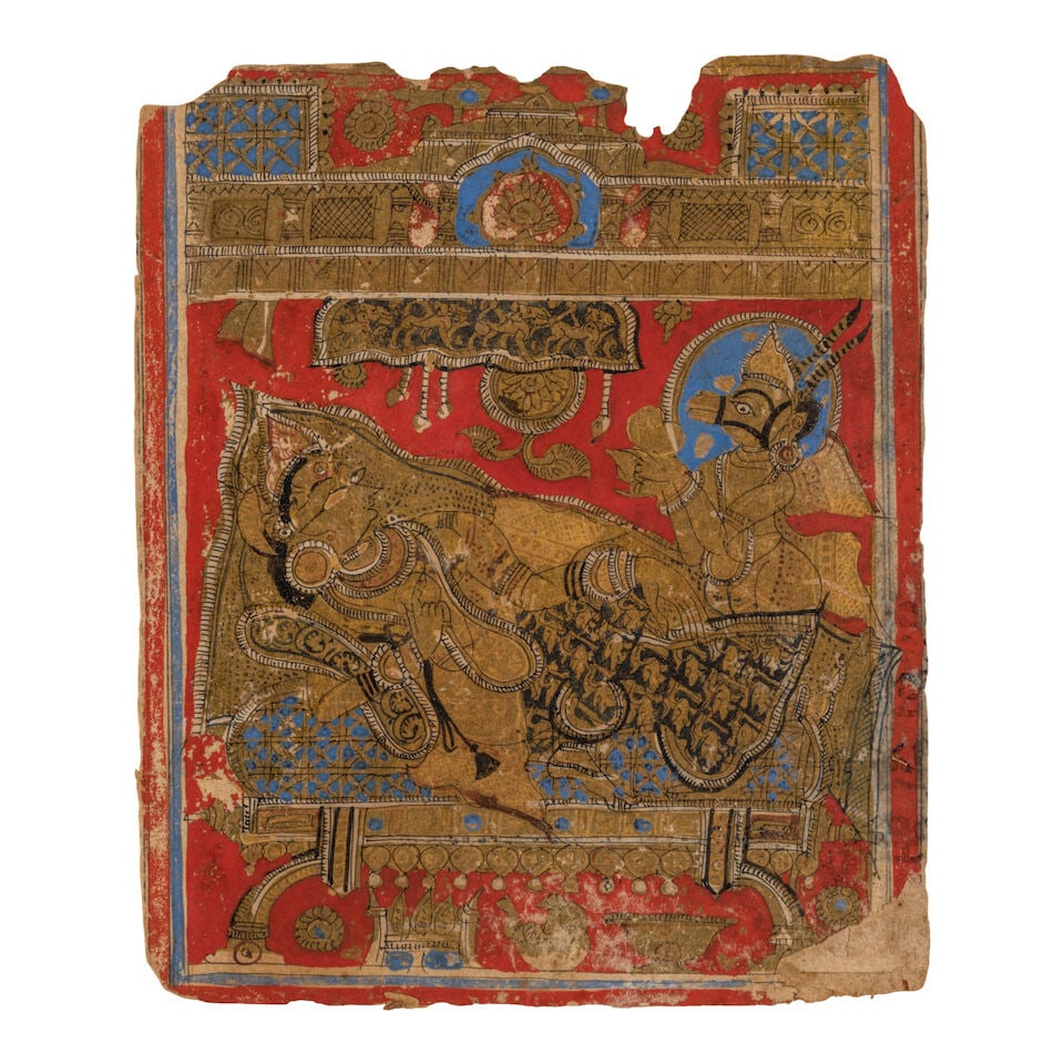 THREE ILLUSTRATIONS FROM A JAIN KALPA SUTRA MANUSCRIPT GUJARAT OR RAJASTHAN, 15TH CENTURY - 7