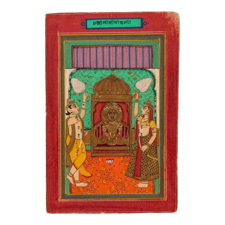 A GROUP OF TWELVE MINIATURE JAIN PAINTINGS JAIPUR, 19TH CENTURY - 5