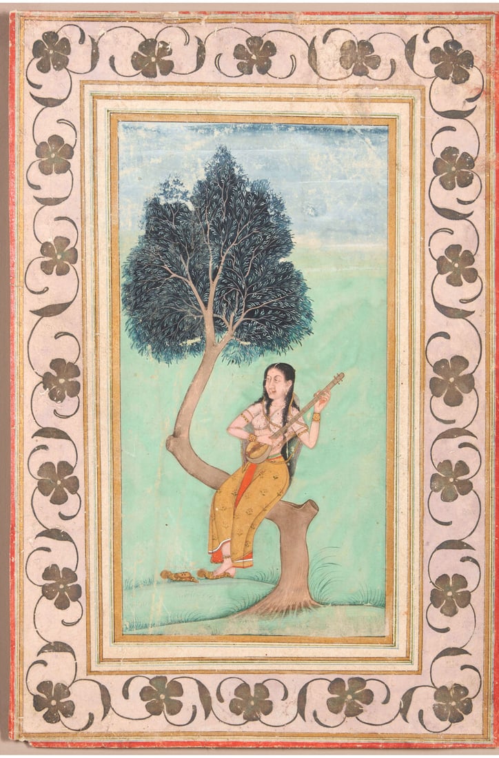 A VINA PLAYER DECCAN, 18TH CENTURY - 2