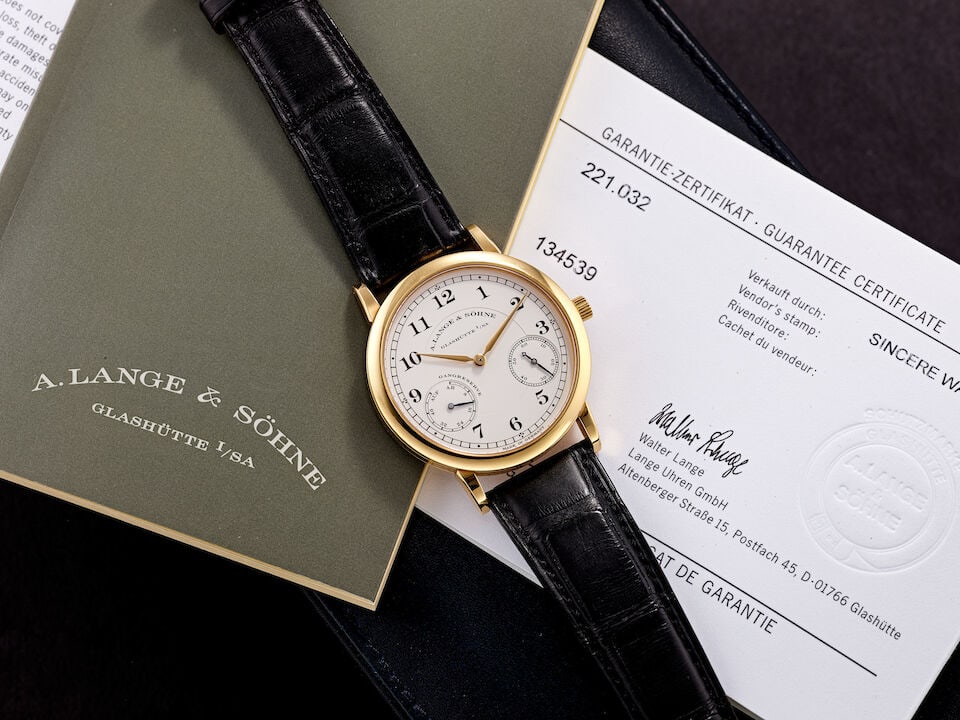 A. LANGE & SÖHNE | 1815 UP/DOWN, REF.221.032, A PINK GOLD WRISTWATCH WITH POWER RESERVE IND... - 5