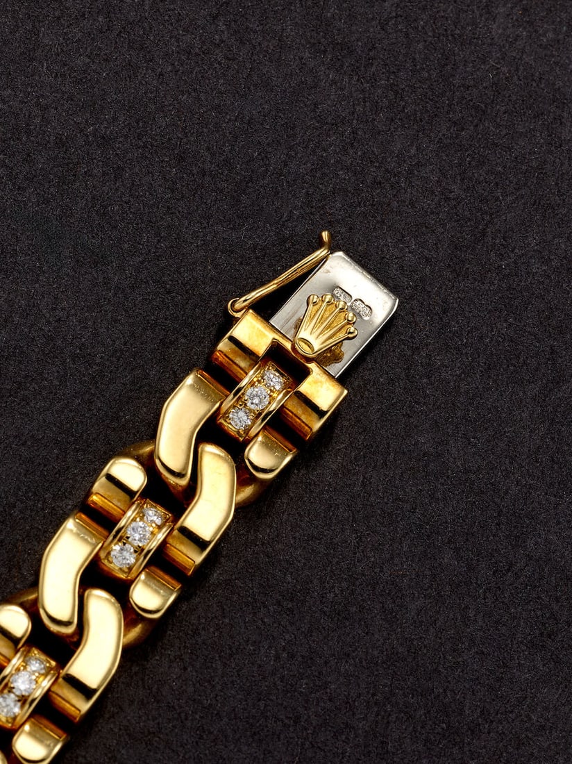 ROLEX | CELLINI, REF.2435, A YELLOW GOLD AND DIAMOND-SET BRACELET WATCH, CIRCA 1991 - 3