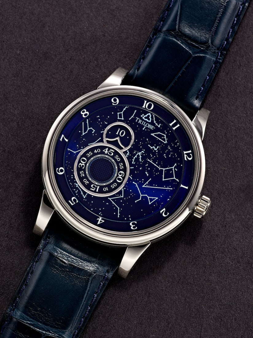 TRILOBE | NUIT FANTASTIQUE 'SECRET', REF.NF05SB, A NEW OLD STOCK TITANIUM WRISTWATCH WITH UNIQUE... - 2