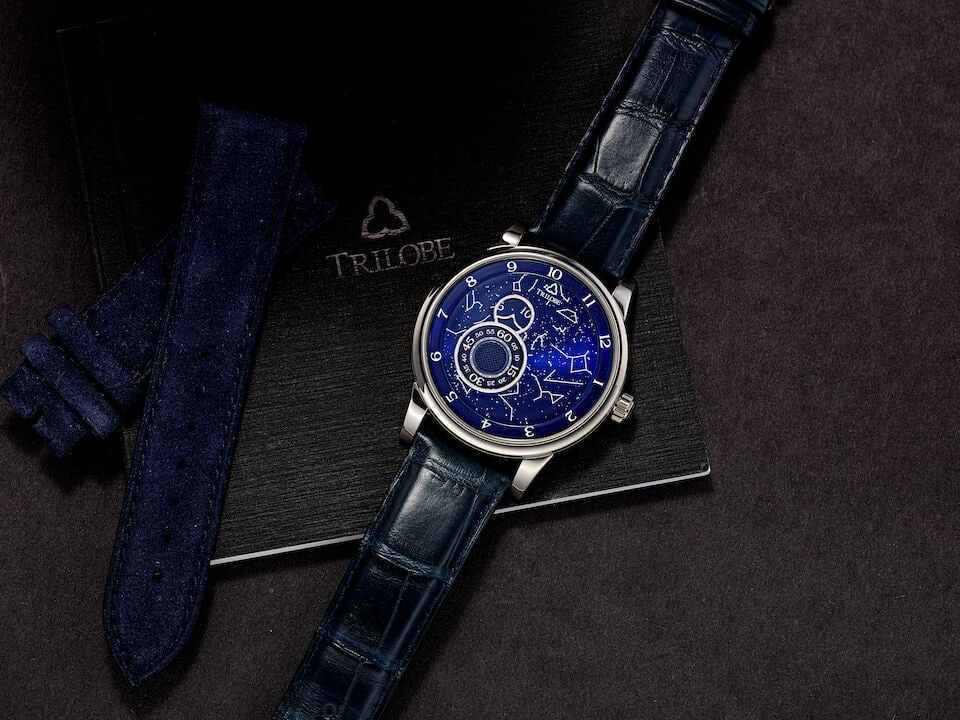 TRILOBE | NUIT FANTASTIQUE 'SECRET', REF.NF05SB, A NEW OLD STOCK TITANIUM WRISTWATCH WITH UNIQUE... - 5