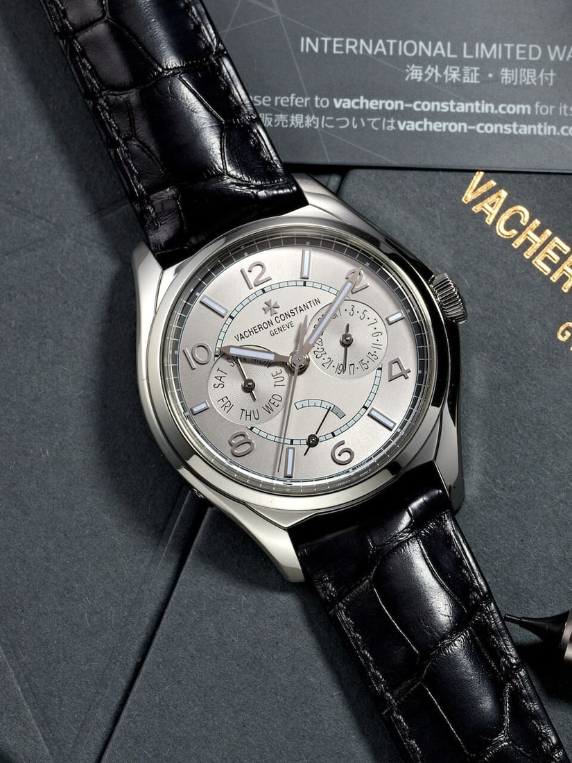 VACHERON CONSTANTIN | FIFTYSIX DAY-DATE, REF.4400E/000A-B437, AN ALMOST NEW STAINLESS STEEL WRIS... (1 of 5)
