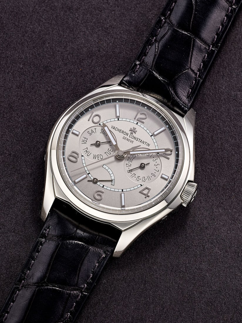 VACHERON CONSTANTIN | FIFTYSIX DAY-DATE, REF.4400E/000A-B437, AN ALMOST NEW STAINLESS STEEL WRIS... - 2