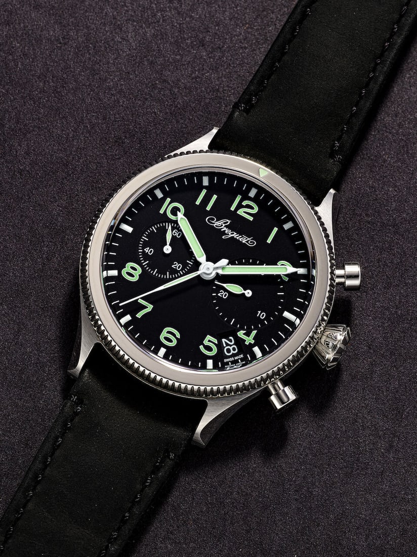 BREGUET | TYPE XX, REF.2057, A LIKE NEW STAINLESS STEEL CHRONOGRAPH WRISTWATCH WITH DATE, CIRCA ... - 2