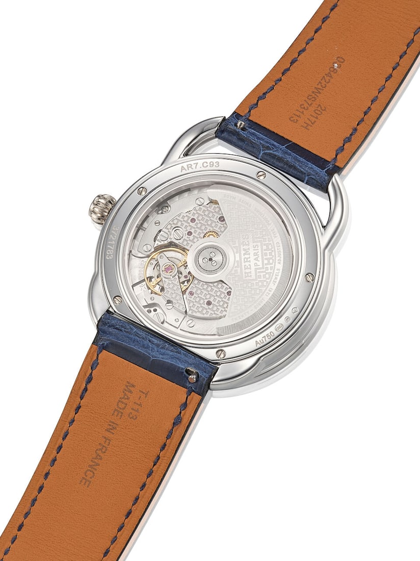 HERMÈS | ARCEAU PETITE LUNE, AR7.C93, A LIKE NEW WHITE GOLD AND DIAMOND-SET WRISTWATCH WITH... - 3