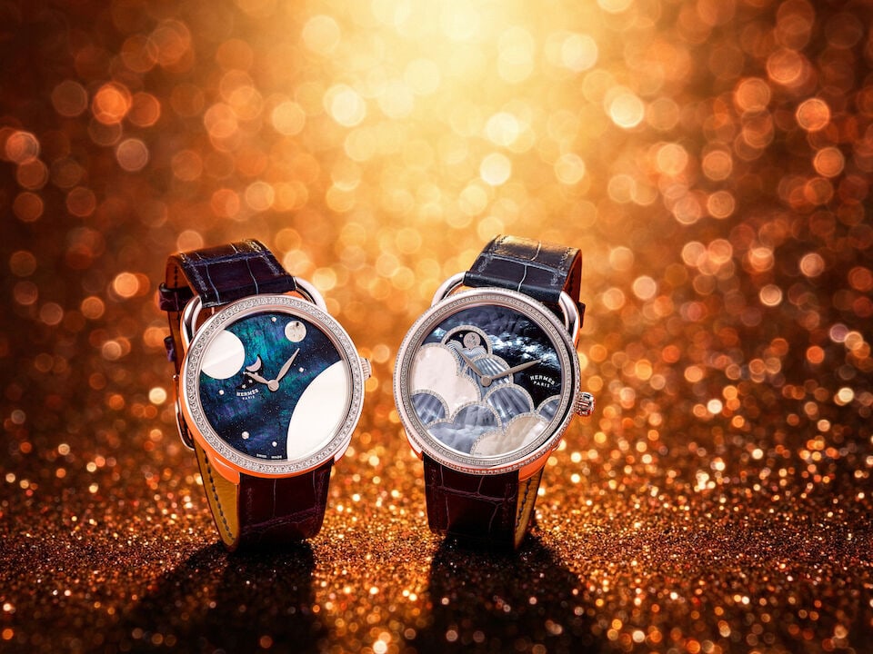 HERMÈS | ARCEAU PETITE LUNE, AR7.C93, A LIKE NEW WHITE GOLD AND DIAMOND-SET WRISTWATCH WITH... - 6