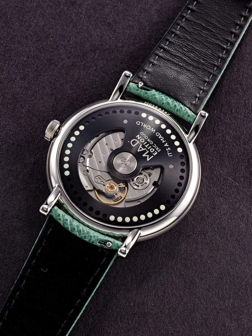 MB&F X M.A.D. EDITIONS | M.A.D.2 'GREEN', A BRAND NEW PLAYFUL STAINLESS STEEL JUMPING HOUR WRIST... - 4