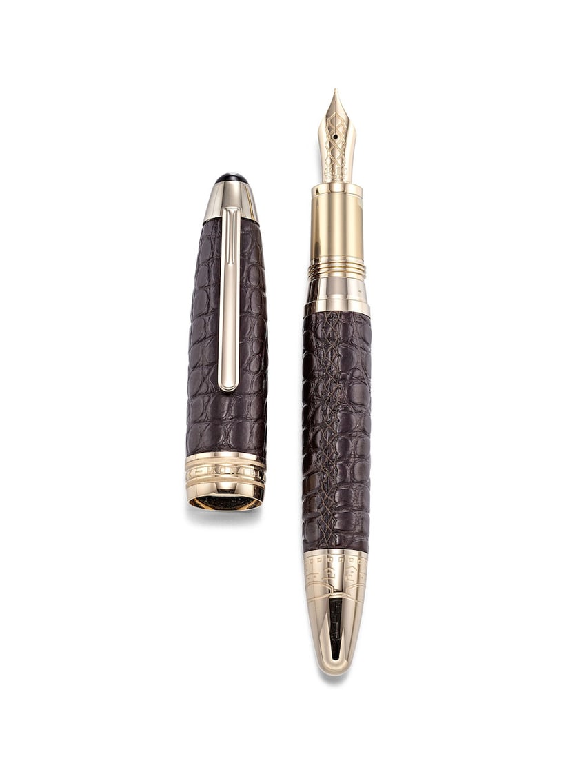 [NO RESERVE] MONTBLANC | MEISTERSTÜCK GREAT MASTERS - EXOTIC LEATHER, REF.119693, A BROWN A... - 2