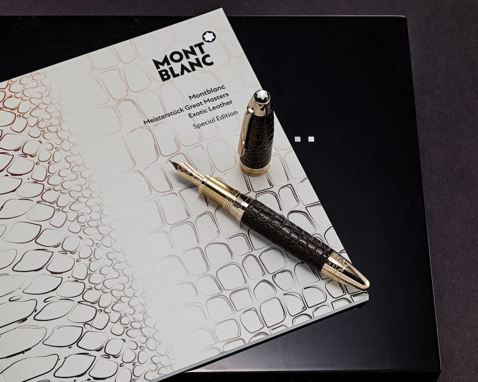 [NO RESERVE] MONTBLANC | MEISTERSTÜCK GREAT MASTERS - EXOTIC LEATHER, REF.119693, A BROWN A... - 3
