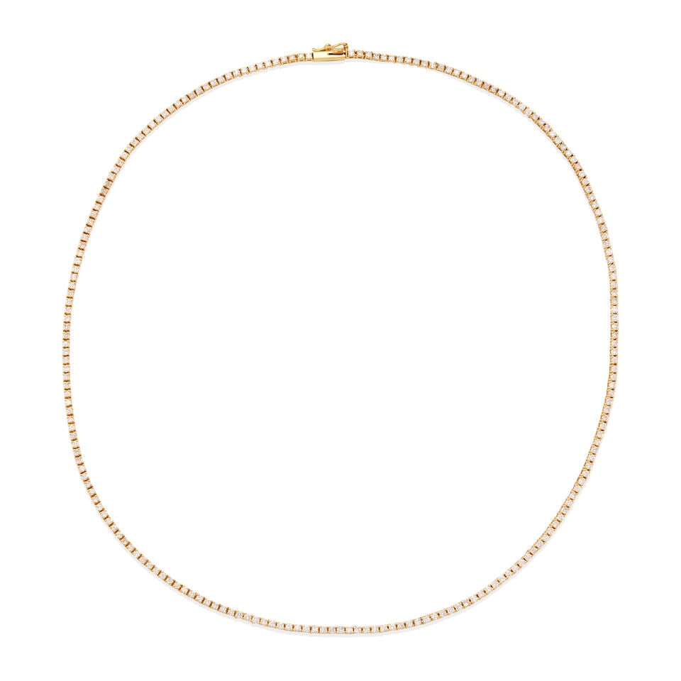 18K GOLD AND DIAMOND NECKLACE (1 of 2)