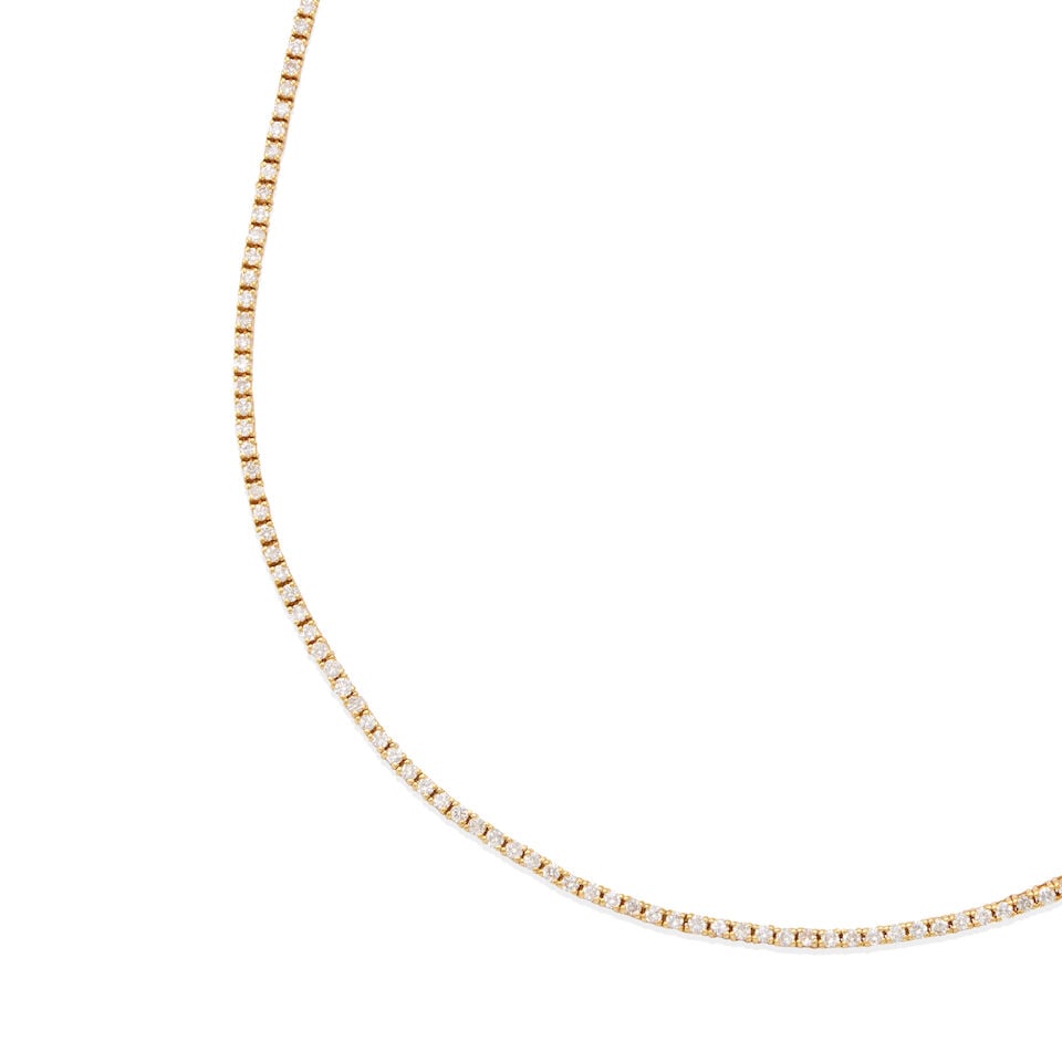 18K GOLD AND DIAMOND NECKLACE - 2