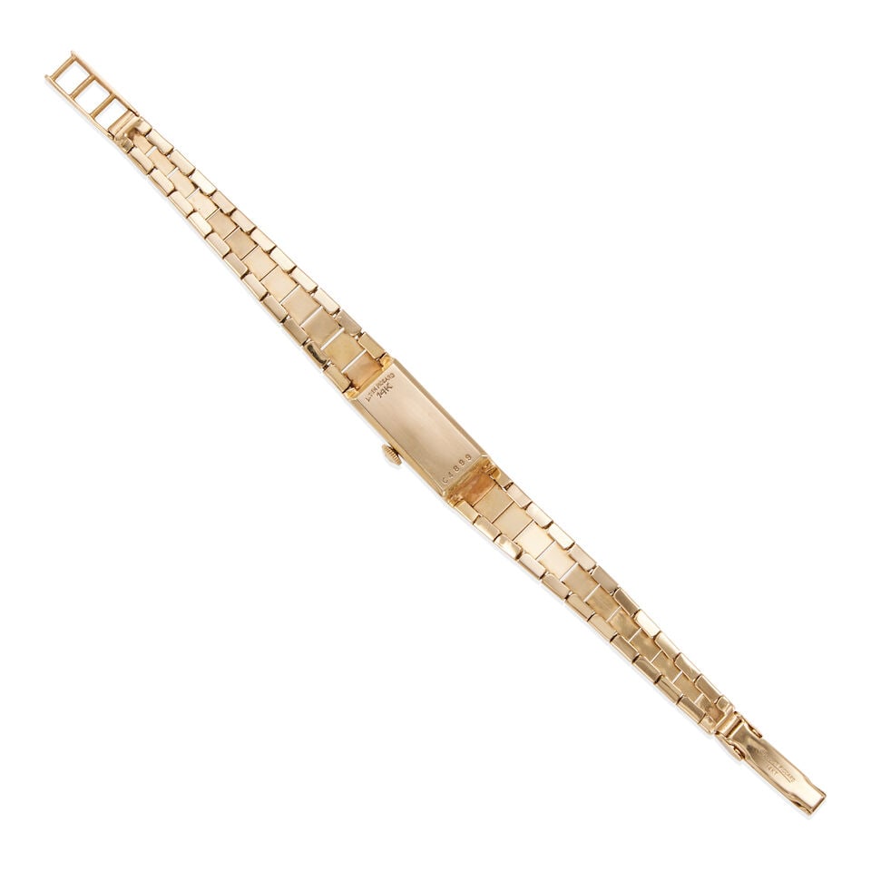 LUCIEN PICCARD: 14K GOLD WRISTWATCH - 2