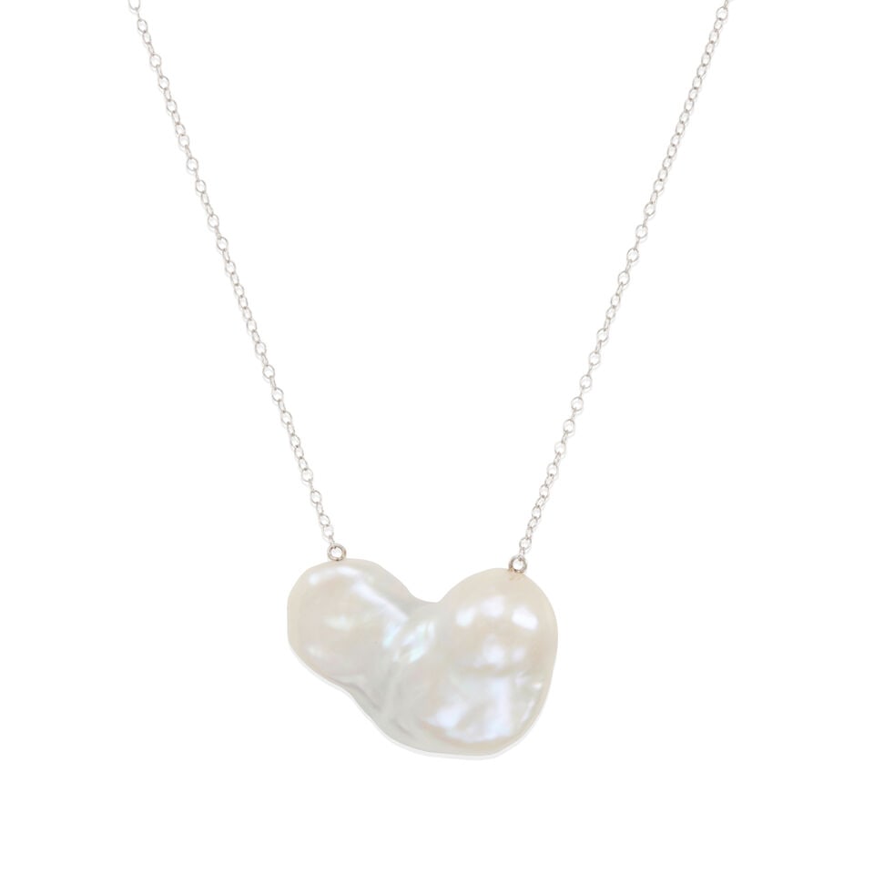 14K GOLD, DIAMOND AND CULTURED PEARL NECKLACE - 2