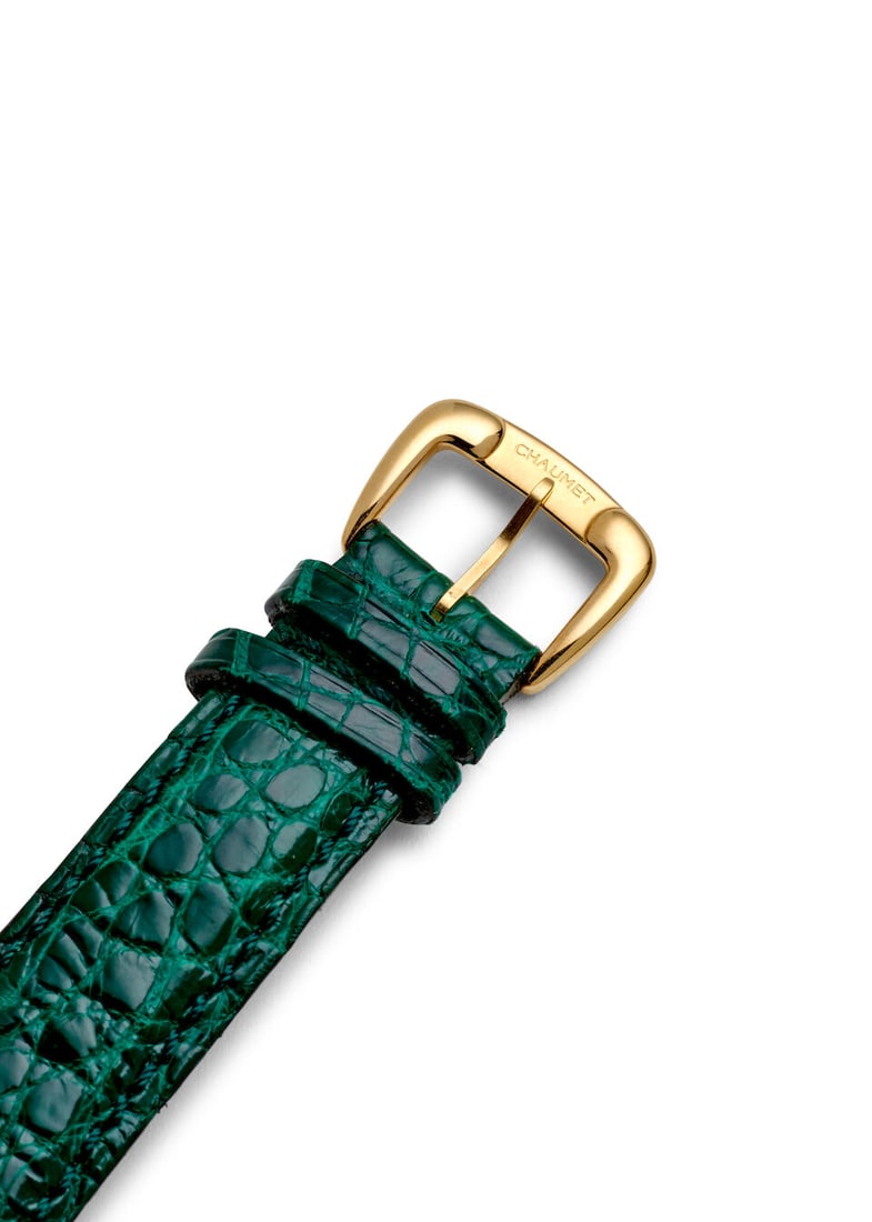 CHAUMET. A STAINLESS STEEL AND GOLD PLATED DIAMOND SET QUARTZ CALENDAR WRISTWATCH Griffith, c. 2... - 2