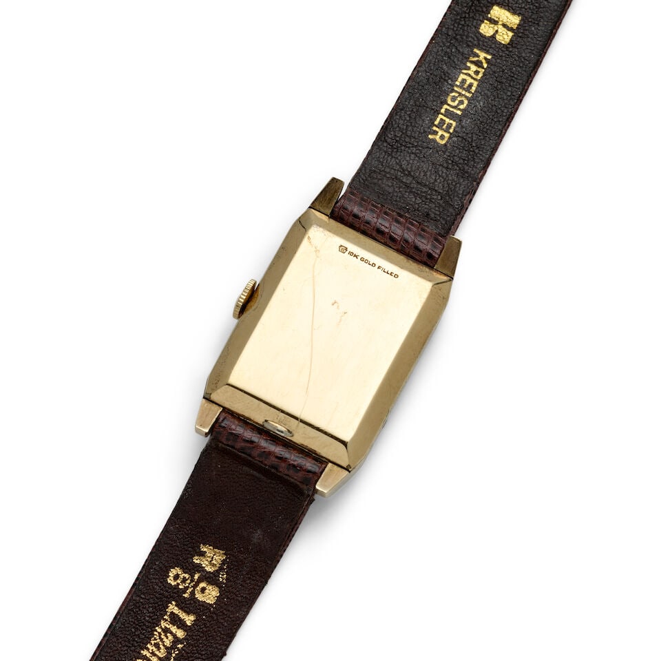 [NO RESERVE] LECOULTRE. A 10K GOLD FILLED MANUAL WIND TRIPLE CALENDAR WRISTWATCH WITH MOON PHASE... - 2