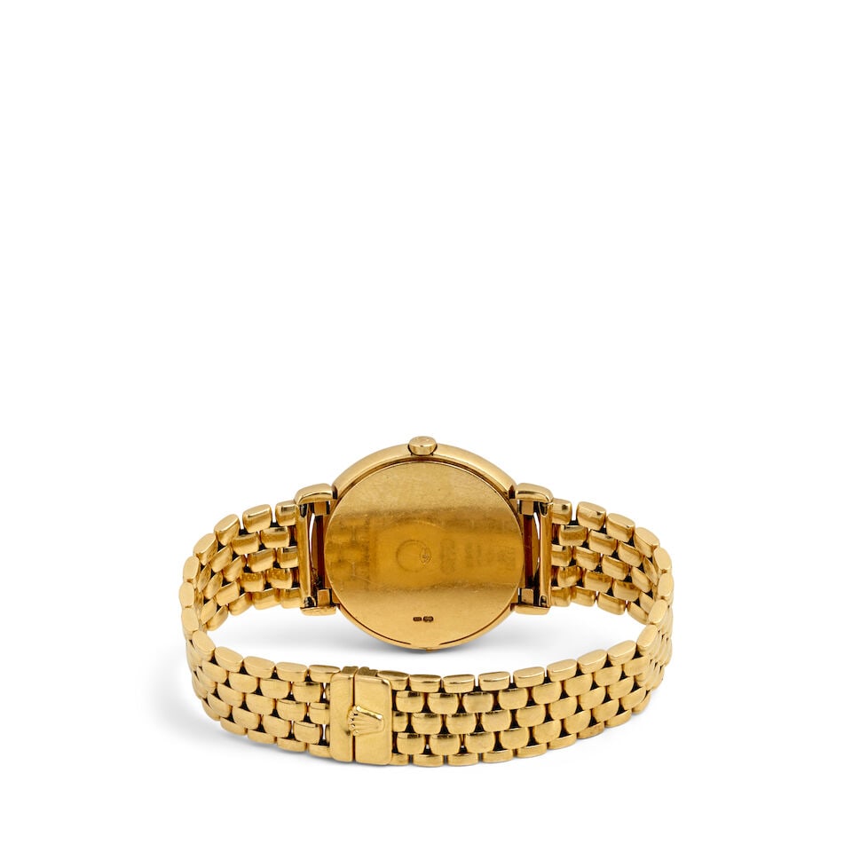 ROLEX. AN 18K GOLD QUARTZ BRACELET WATCH Cellini, Ref: 6622, c. 1990s - 2