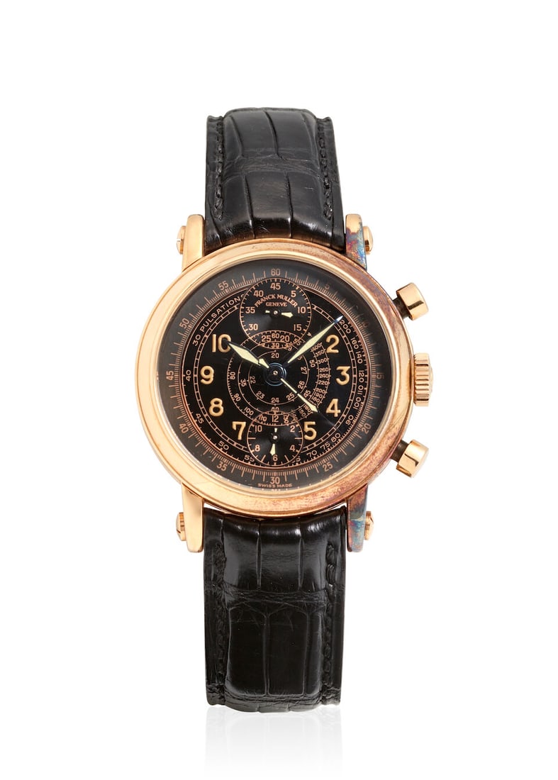 FRANCK MULLER. AN 18K ROSE GOLD AUTOMATIC CHRONOGRAPH WRISTWATCH Chronograph, Ref: 7000 CC S 364... (1 of 3)