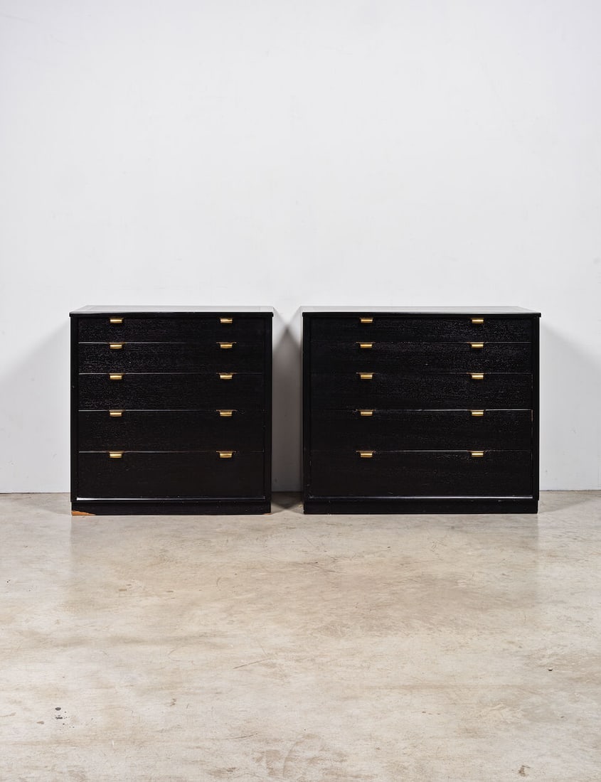 EDWARD WORMLEY (1907-1995) Deux cabinets de la série Precedent - 2