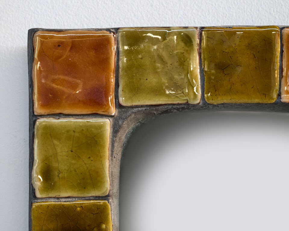 MITHÉ ESPELT (1923-2020) Paire de miroirs Carreaux - 2