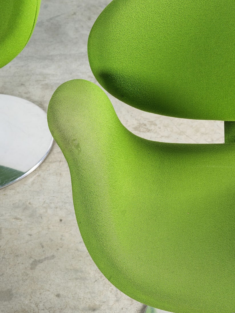 PIERRE PAULIN (1927-2009) Ensemble de quatre fauteuils F163 Little Tulip - 4