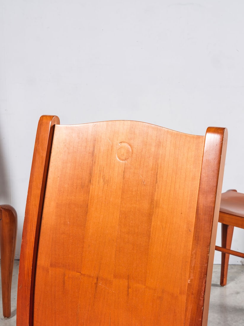 PHILIPPE STARCK (1949) Suite de trois chaises Placide of wood - 3